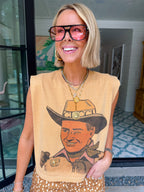 BOUJEE COWBOY TEE - MUSTARD