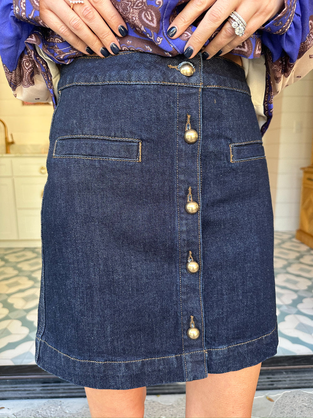 YOUR SIGNATURE DENIM SKIRT