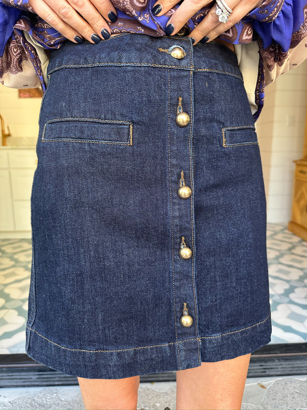 YOUR SIGNATURE DENIM SKIRT