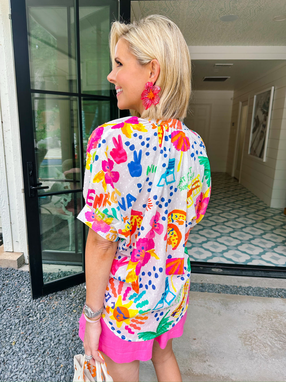 SWEET SUMMERTIME SWISS DOT TOP - WHITE