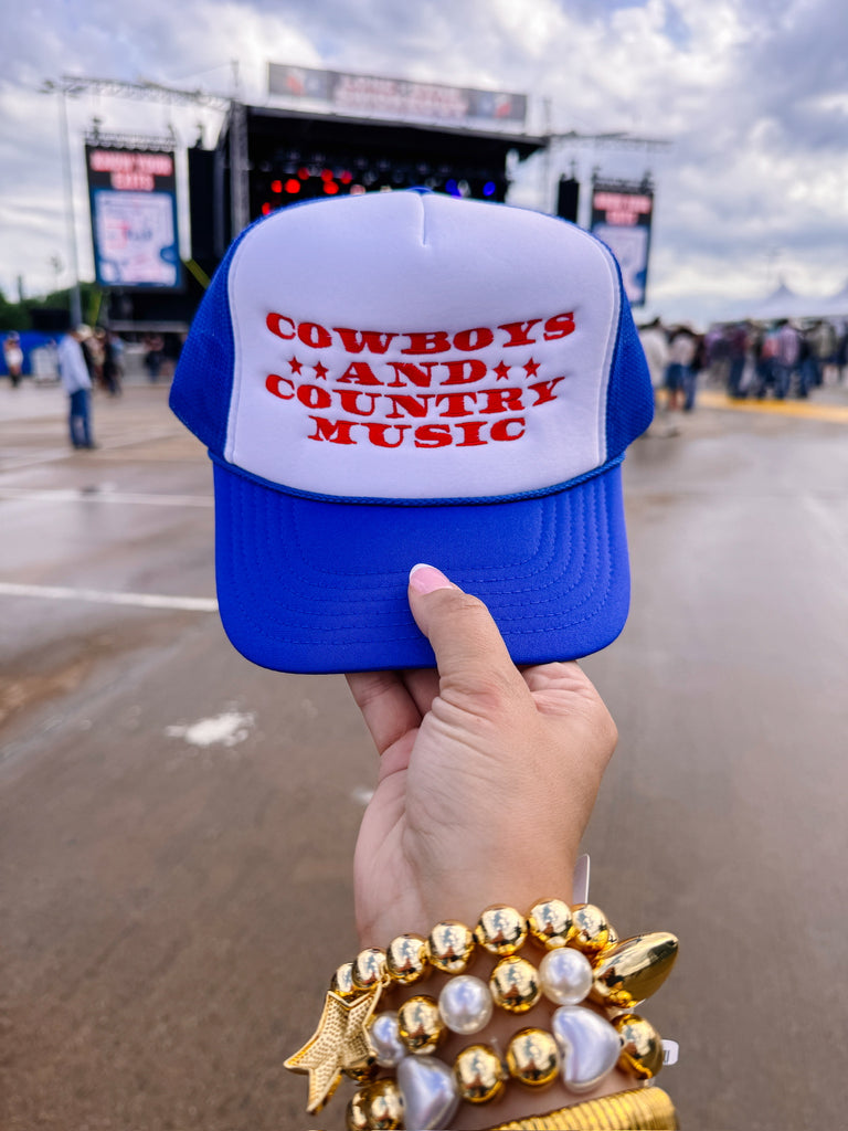 COWBOYS AND COUNTRY MUSIC HAT BLUE