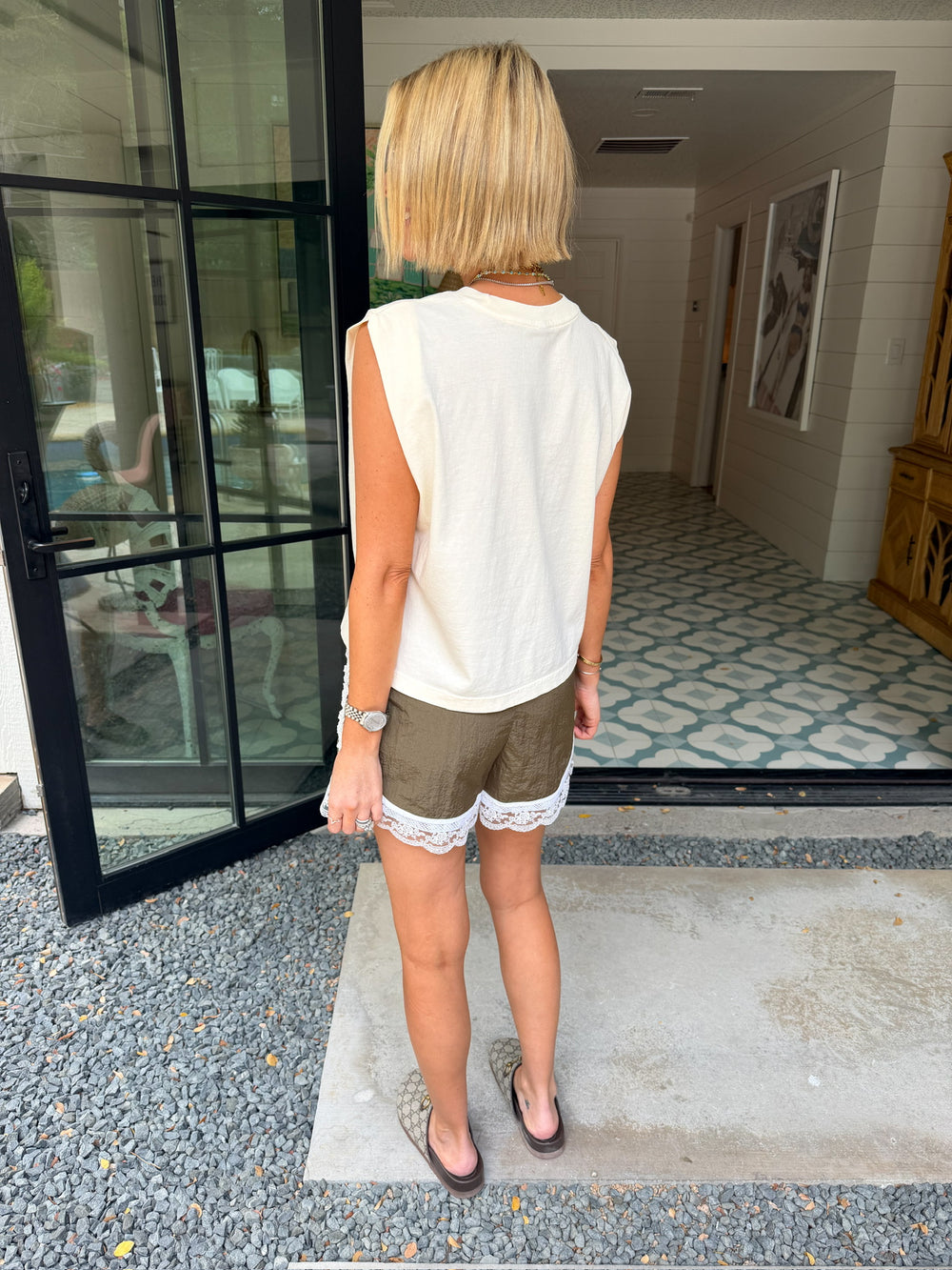 AIN'T MY FIRST RODEO MUSCLE TEE - IVORY