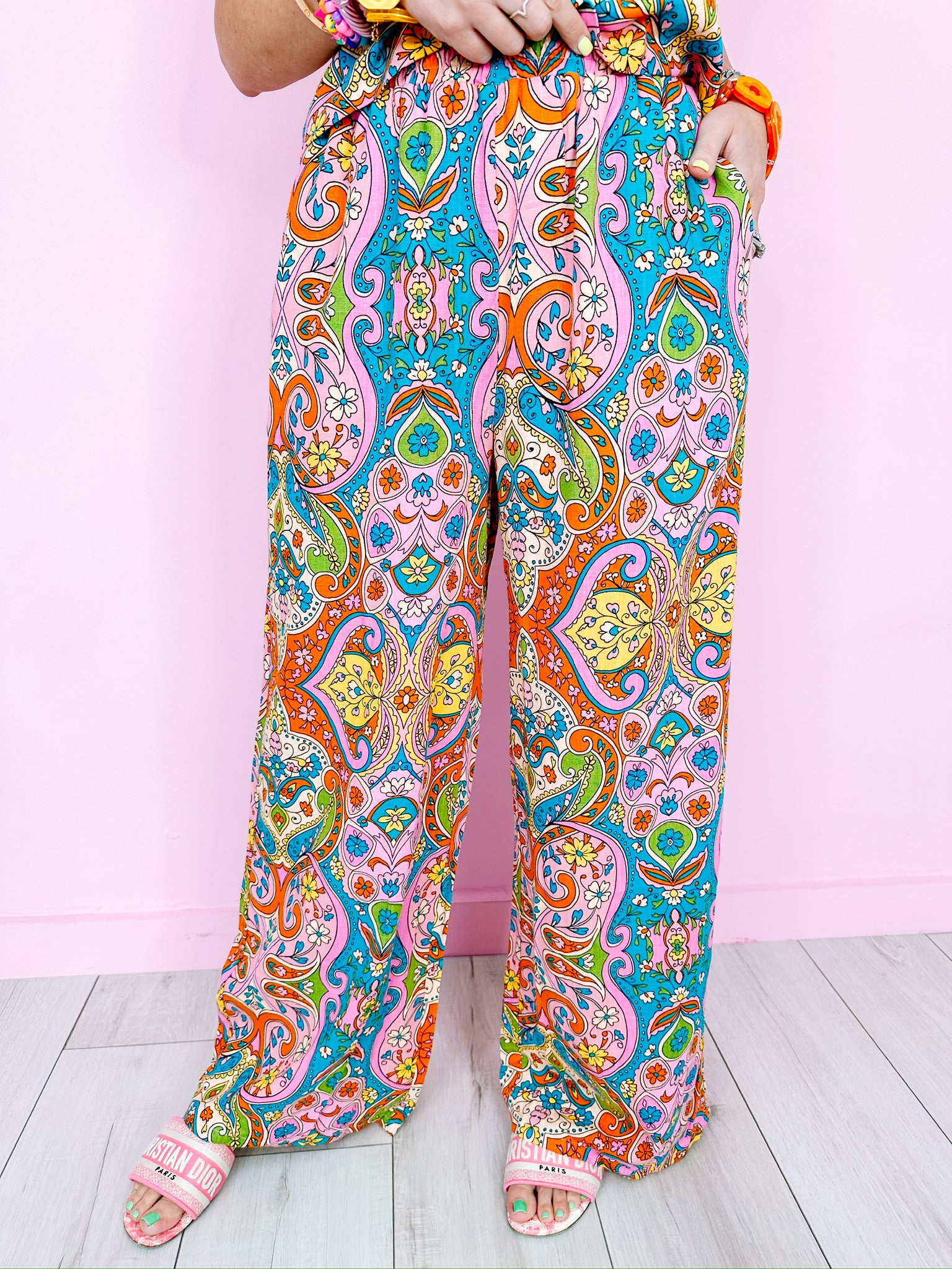 MIDNIGHTS IN MOROCCO PAISLEY PANTS