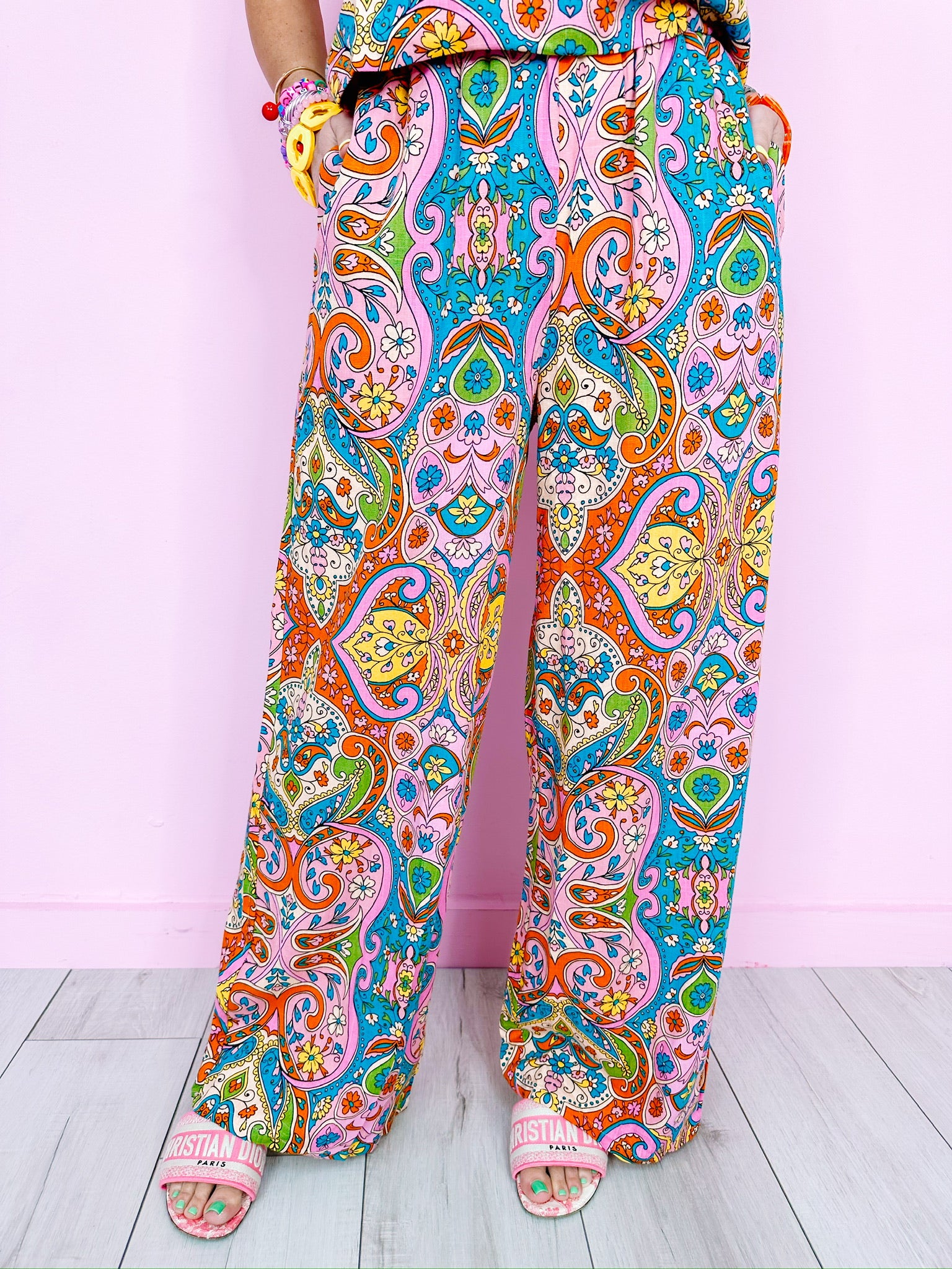MIDNIGHTS IN MOROCCO PAISLEY PANTS
