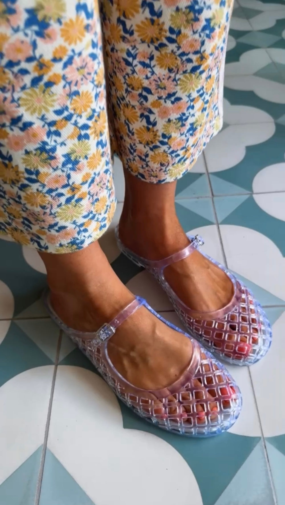 MISS MARY JANE SANDAL  - CLEAR