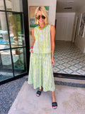IN THE LIME LIGHT MIDI SKIRT SET - GREEN