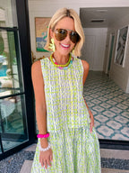 IN THE LIME LIGHT MIDI SKIRT SET - GREEN