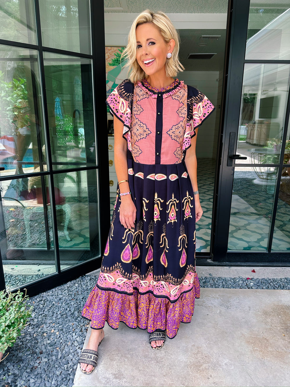 MOMENTS THAT MEAN SOMETHING PAISLEY MIDI DRESS