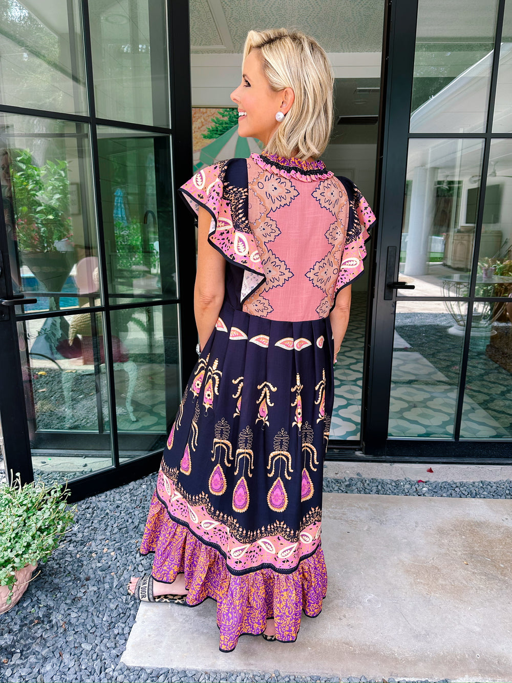 MOMENTS THAT MEAN SOMETHING PAISLEY MIDI DRESS