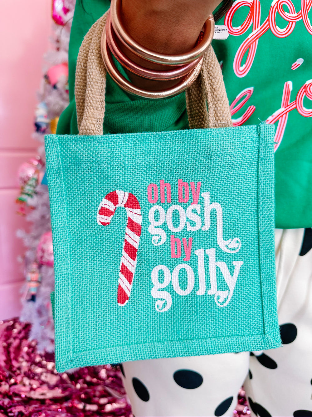 OH BY GOSH PETITE TOTE - MINT 7x7x5