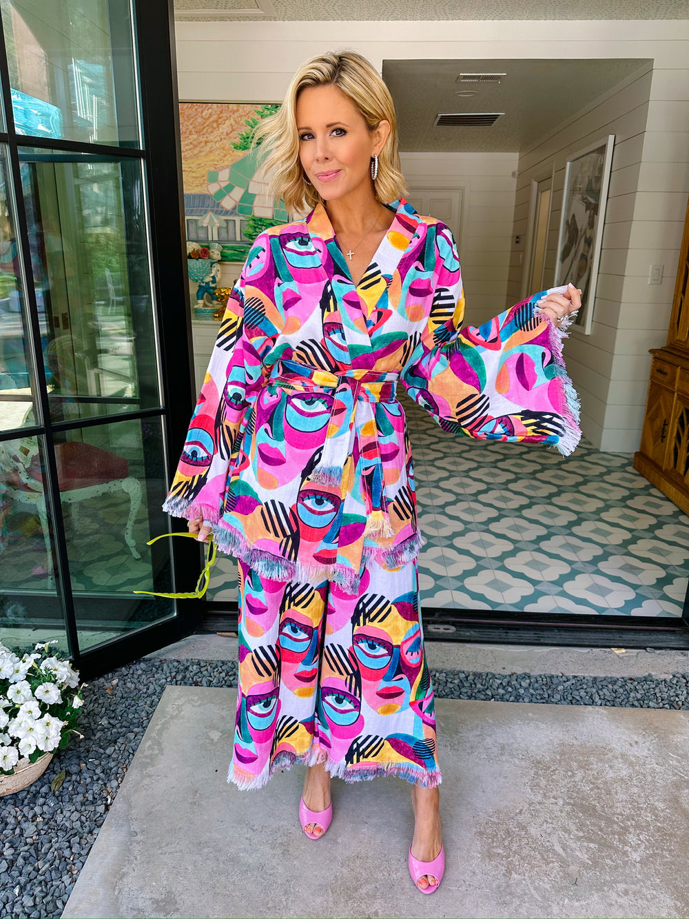 PORTRAIT MODE COLORFUL PANT SET