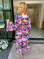 PORTRAIT MODE COLORFUL PANT SET