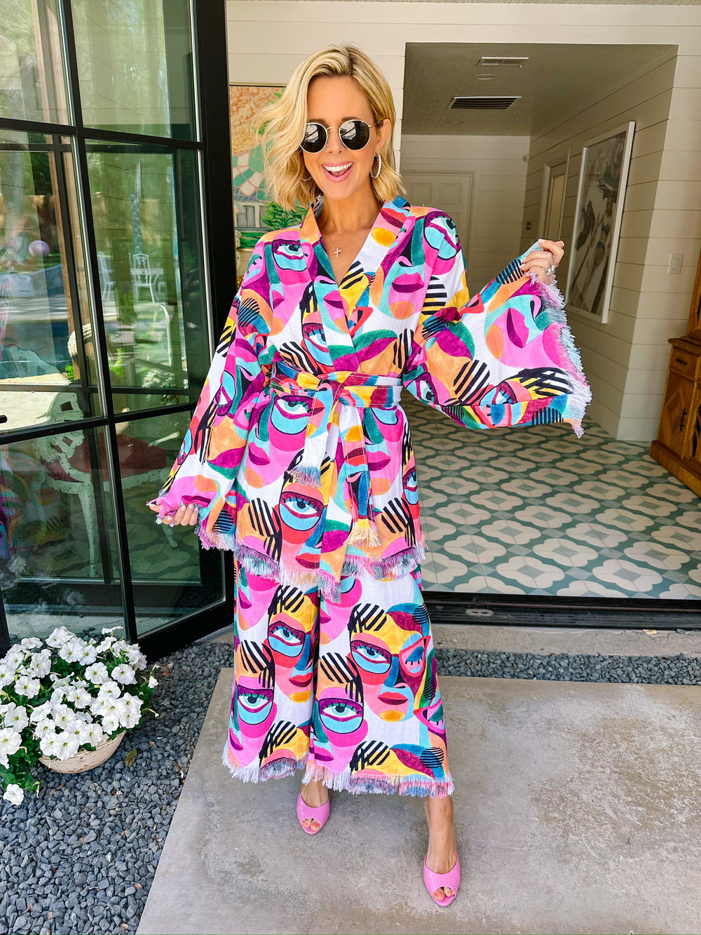 PORTRAIT MODE COLORFUL PANT SET