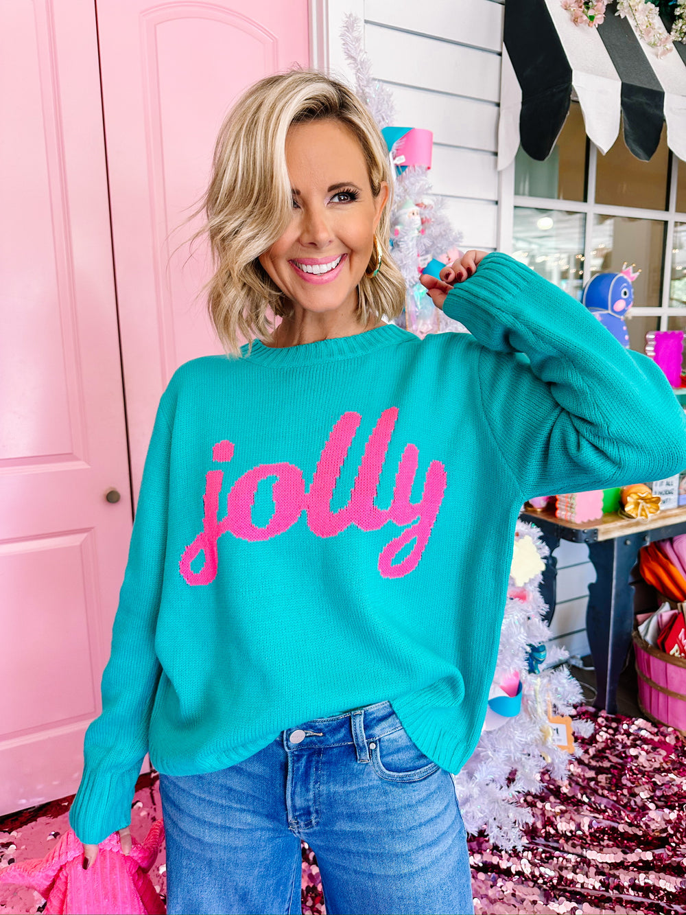 JOLLY SWEATER - AQUA
