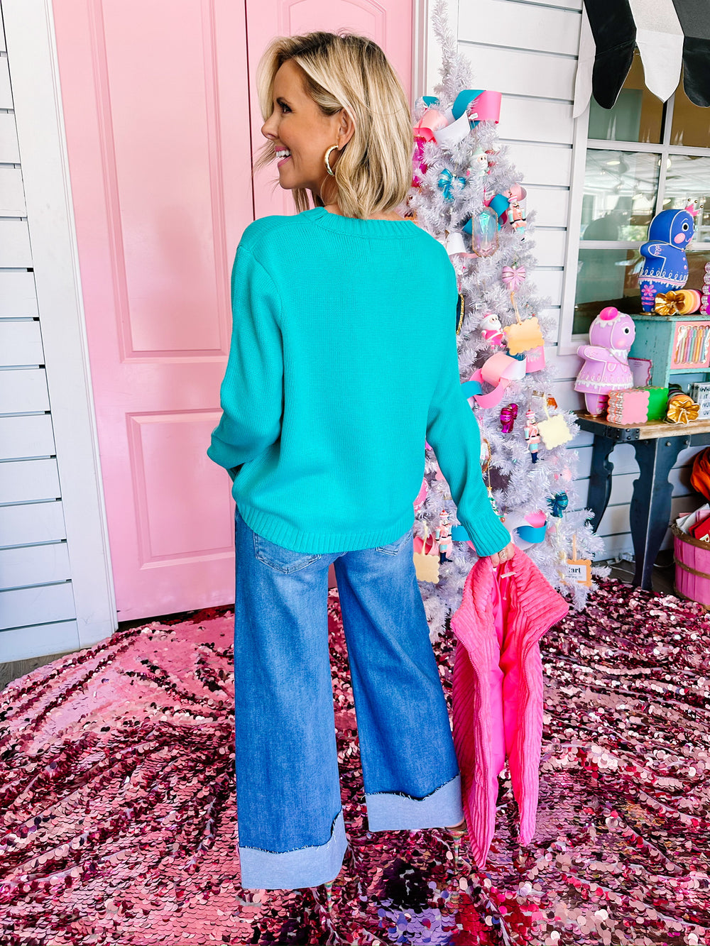 JOLLY SWEATER - AQUA