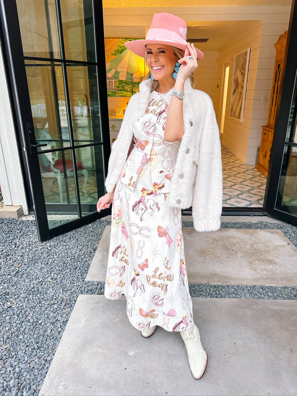 FAITH FUR UTILITY JACKET - CREAM