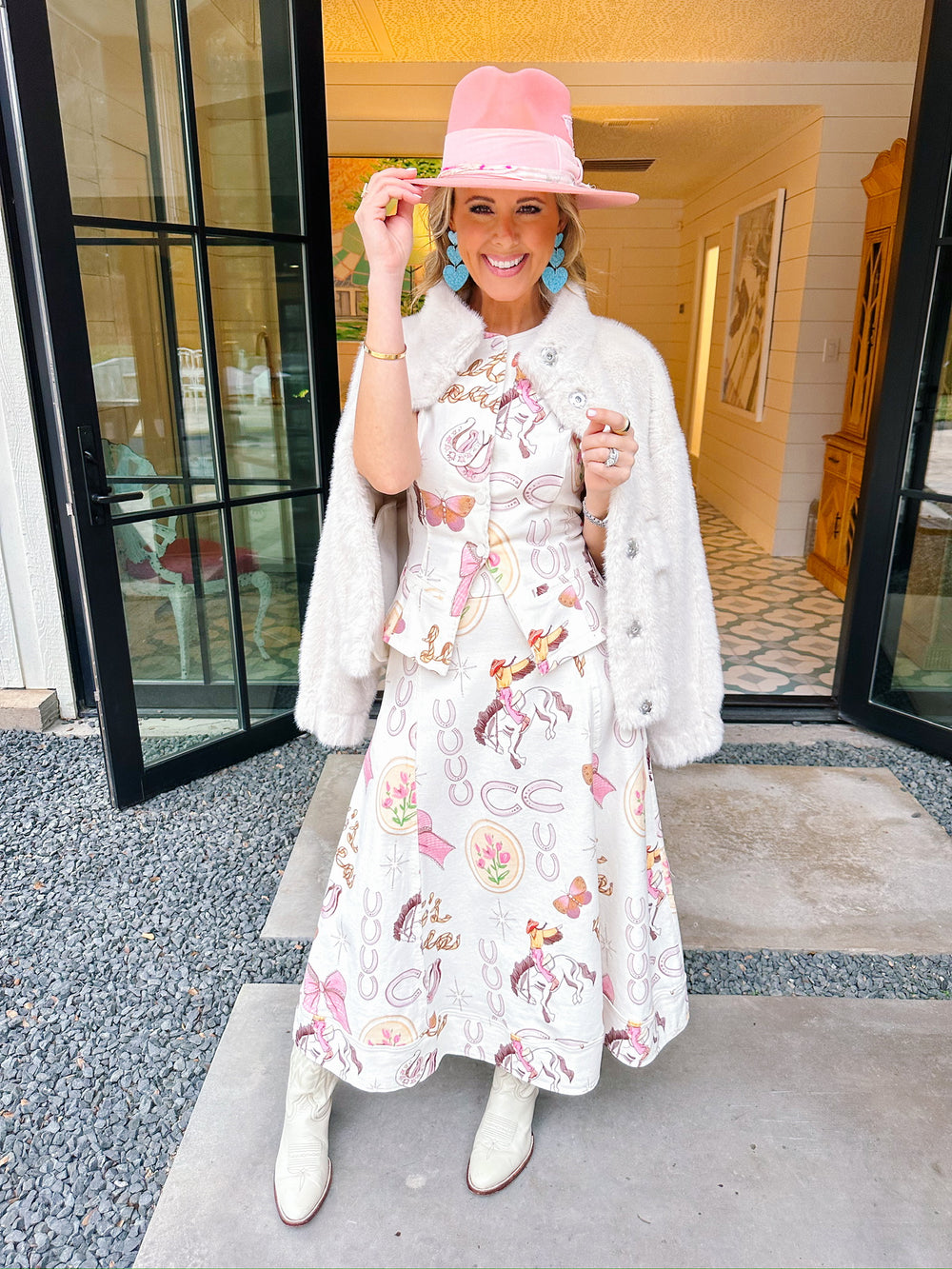 FAITH FUR UTILITY JACKET - CREAM