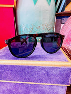 REMI ROUND SUNGLASSES - BLACK