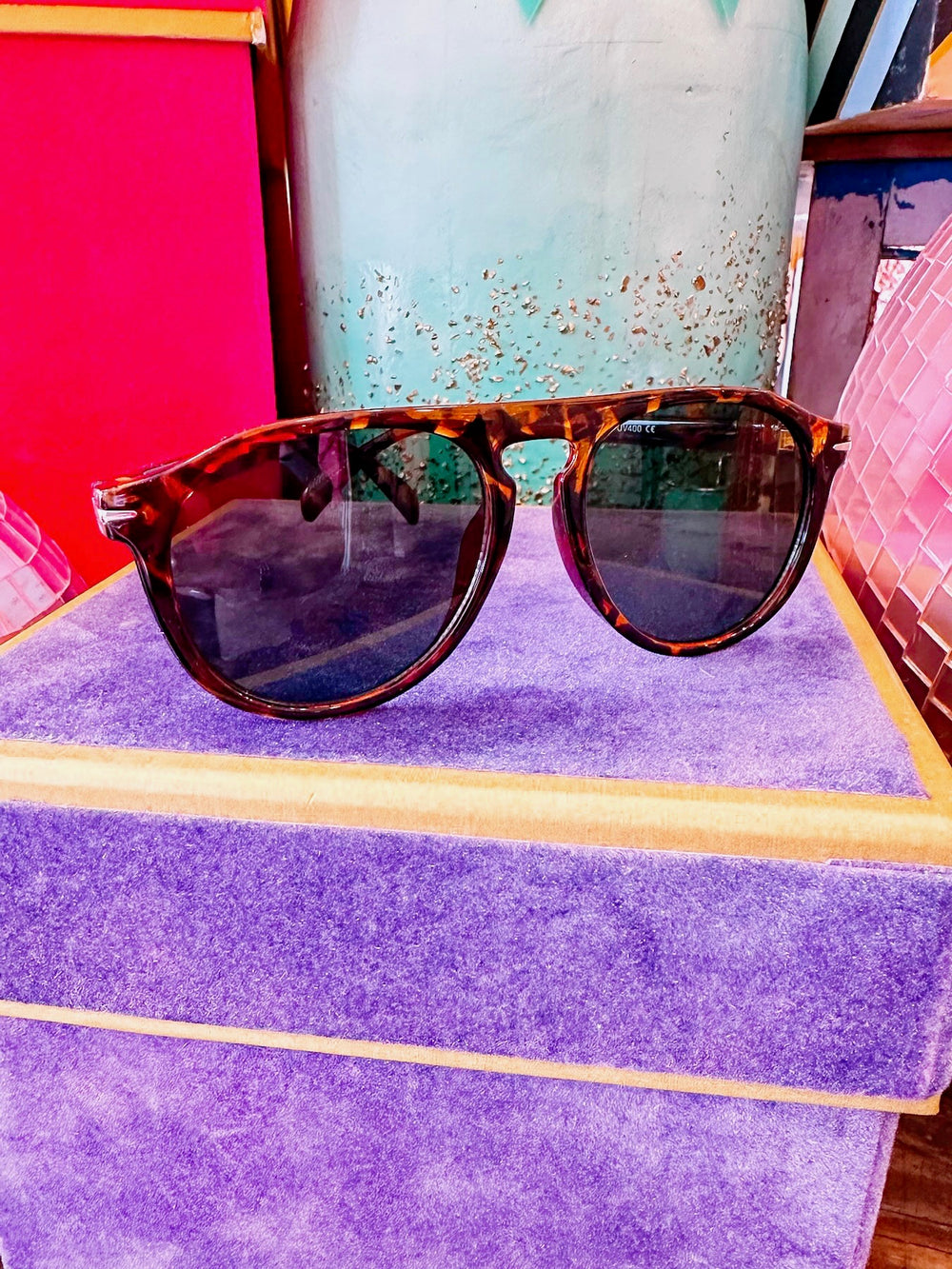 REMI ROUND SUNGLASSES - TORTOISE