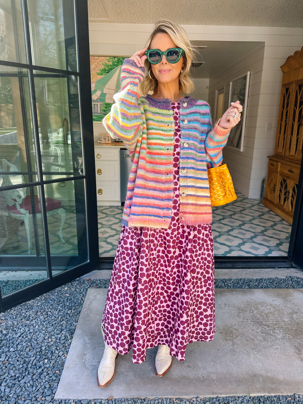 COVER ME IN COLOR STRIPE CARDIGAN