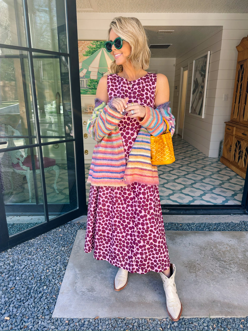 COVER ME IN COLOR STRIPE CARDIGAN