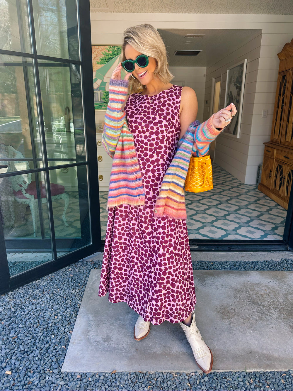 COVER ME IN COLOR STRIPE CARDIGAN