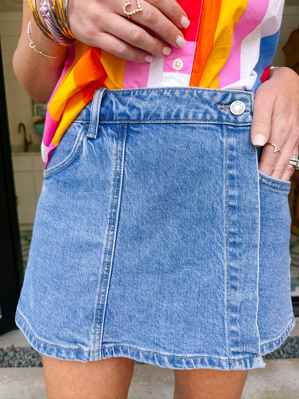 HEIDI HIGH RISE WRAP SKORT