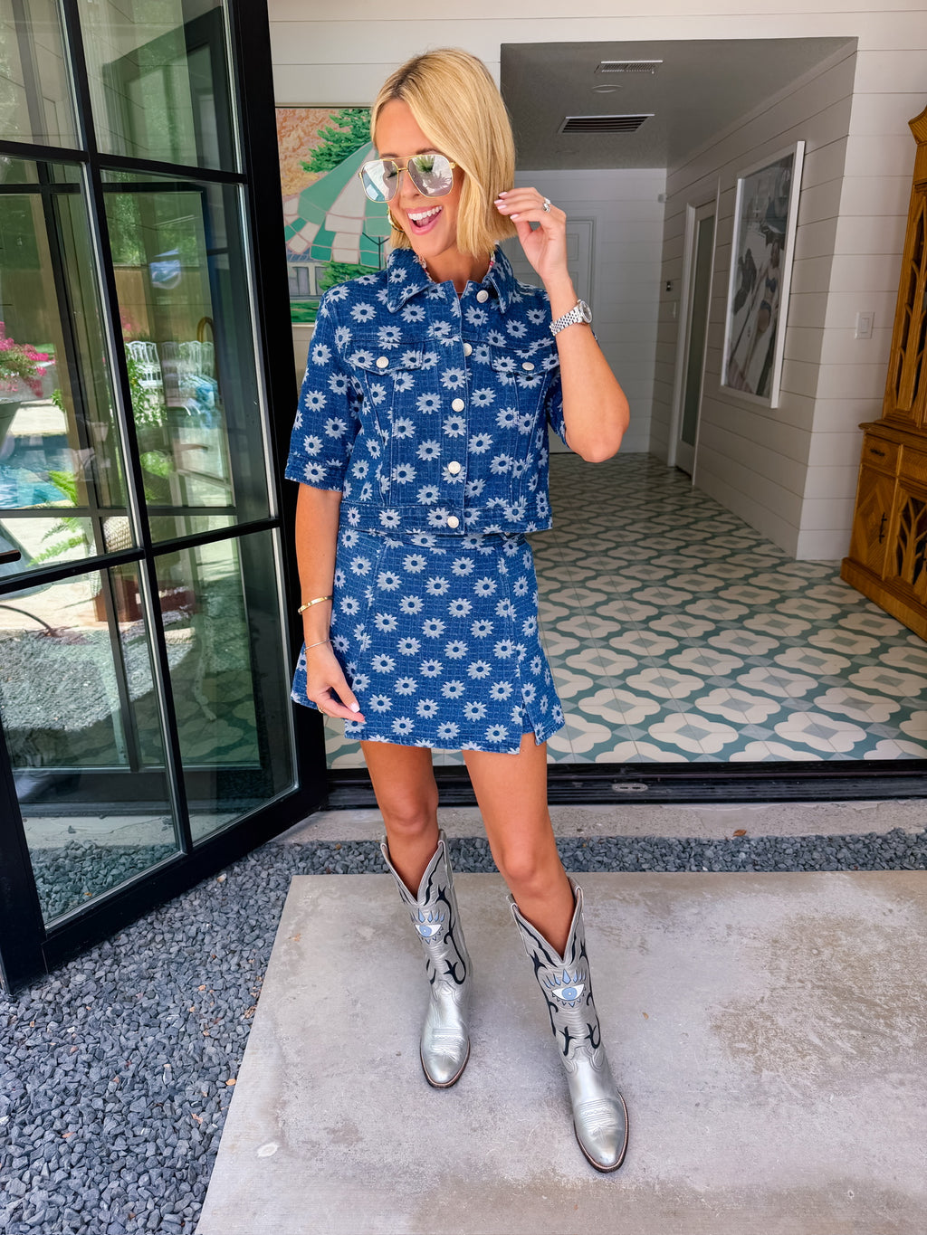 DAISY DAYS DENIM SKORT SET