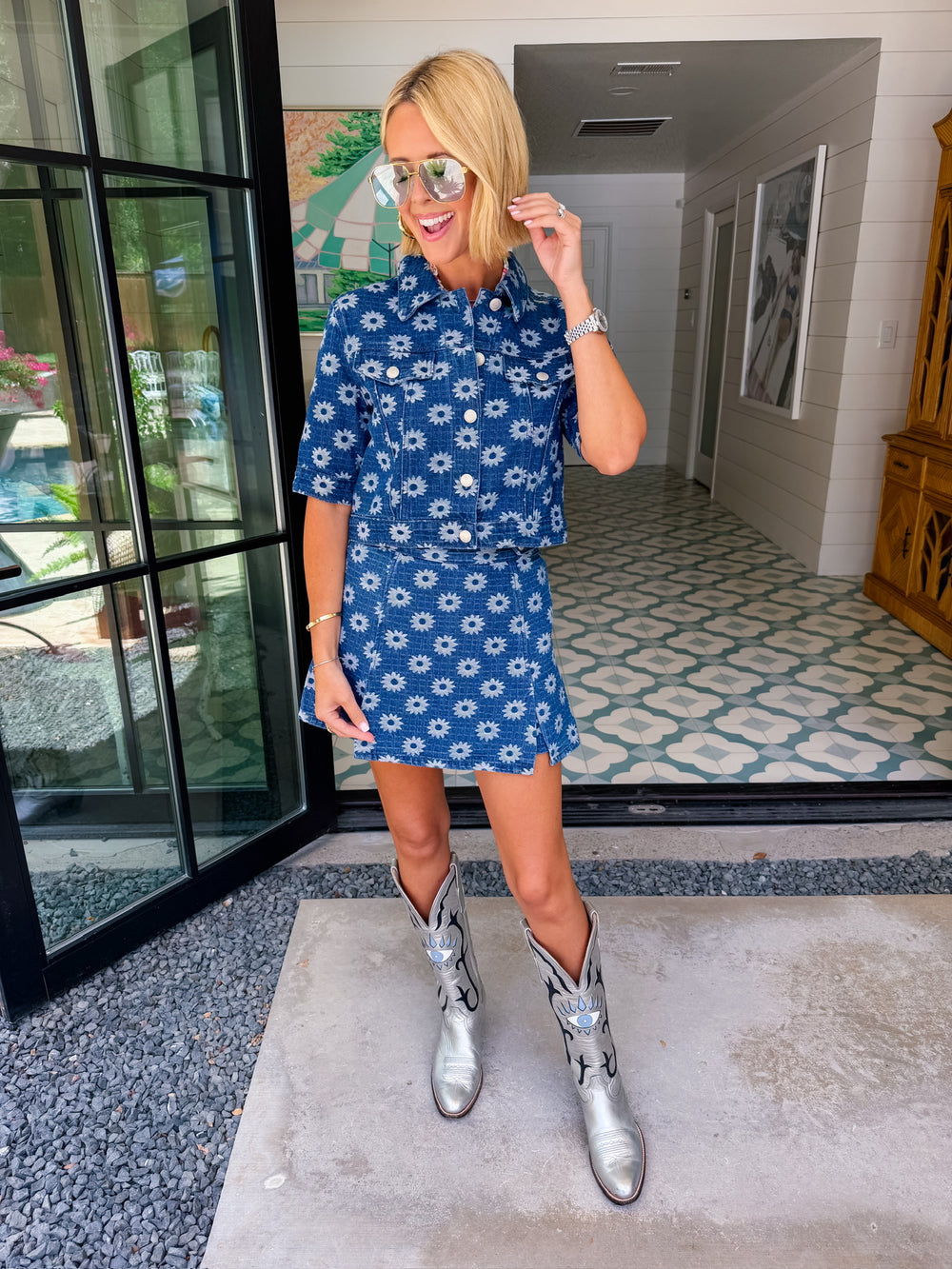 DAISY DAYS DENIM SKORT SET