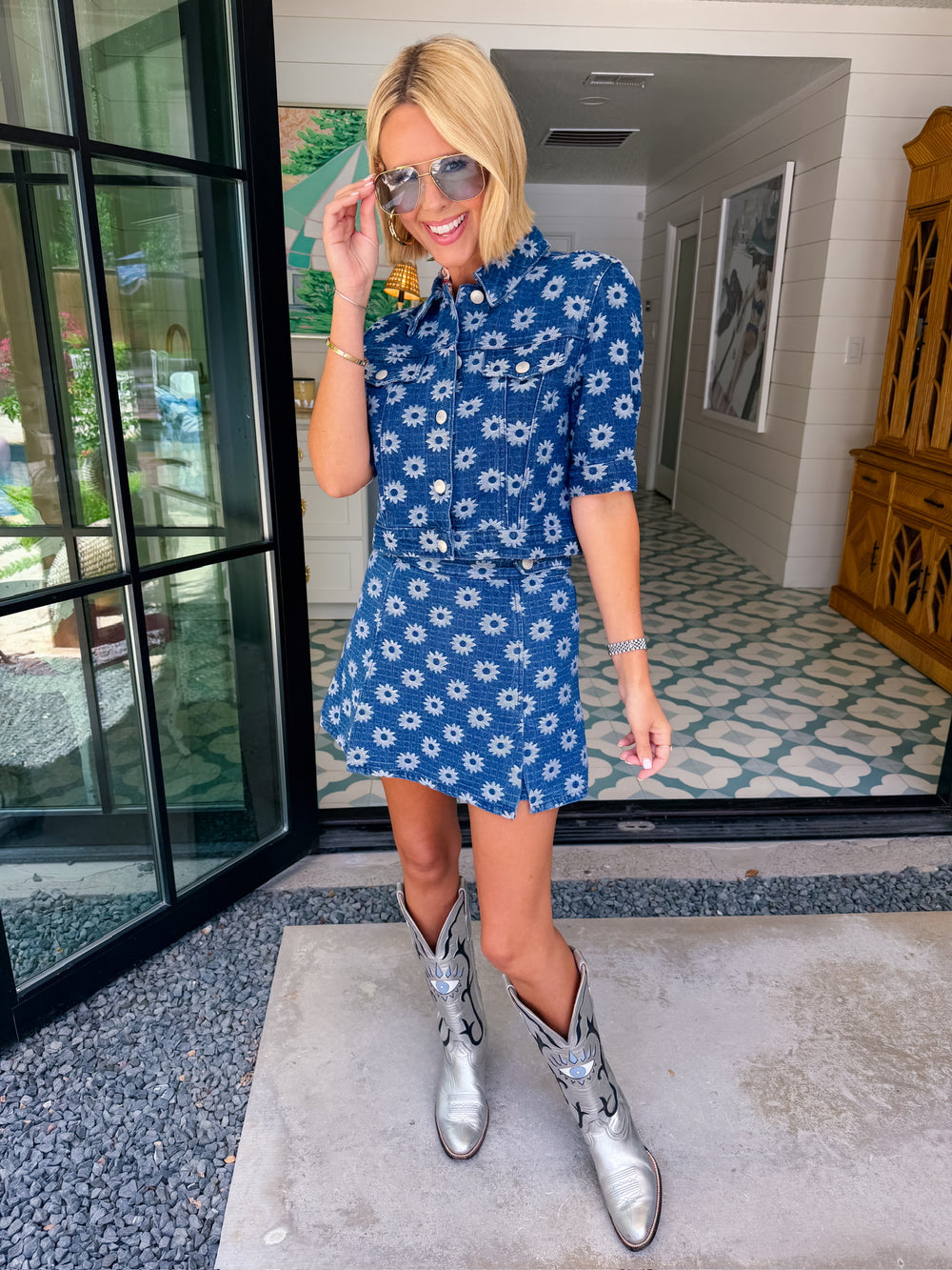 DAISY DAYS DENIM SKORT SET