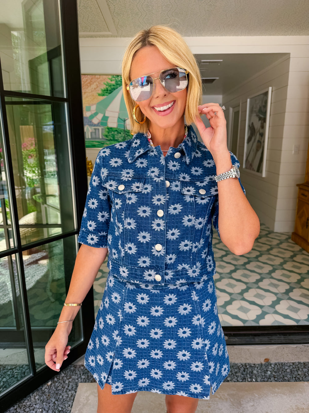 DAISY DAYS DENIM SKORT SET