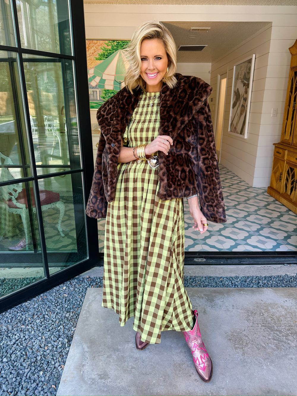 LUCY FUR LEOPARD JACKET