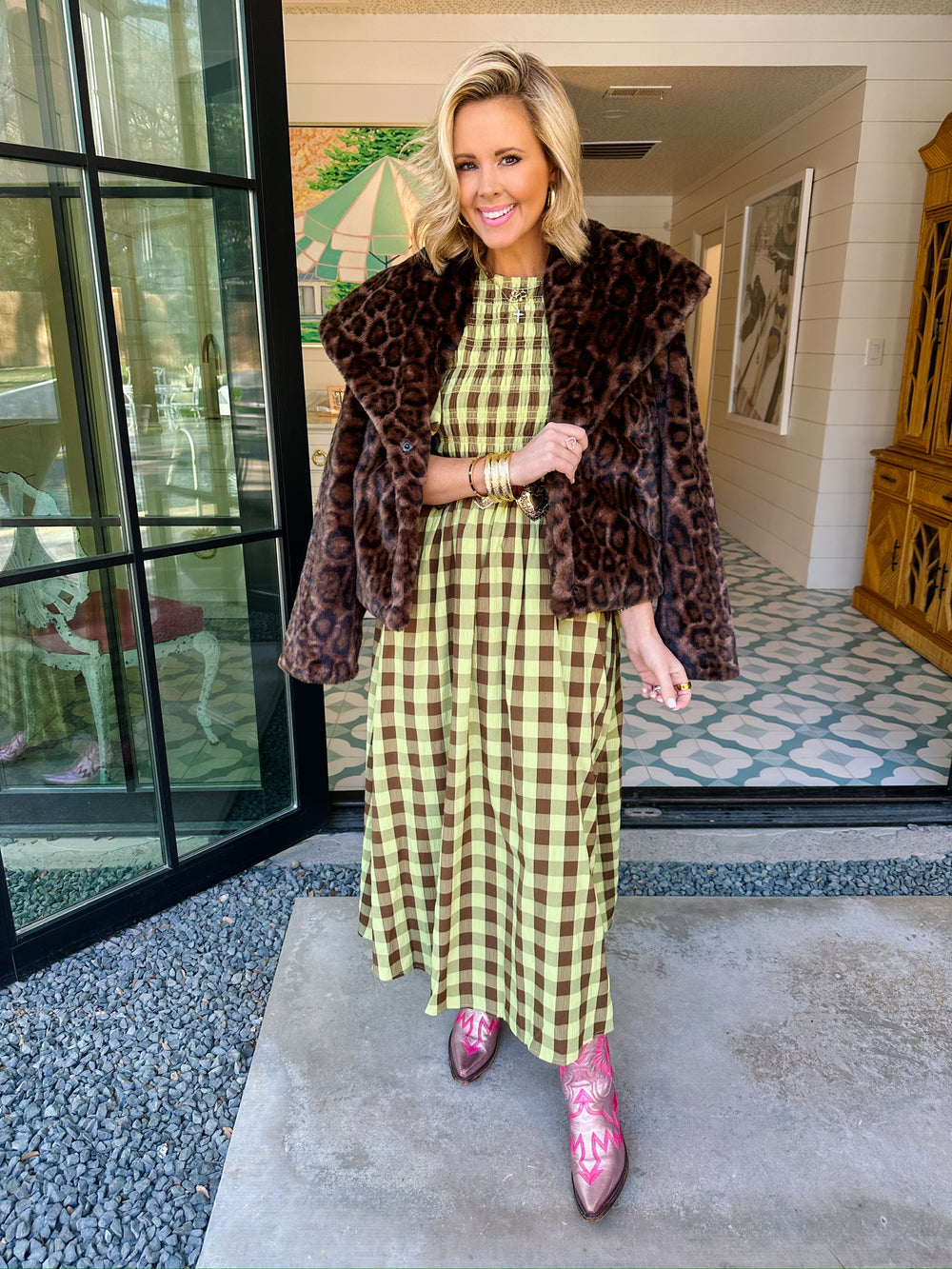 LUCY FUR LEOPARD JACKET