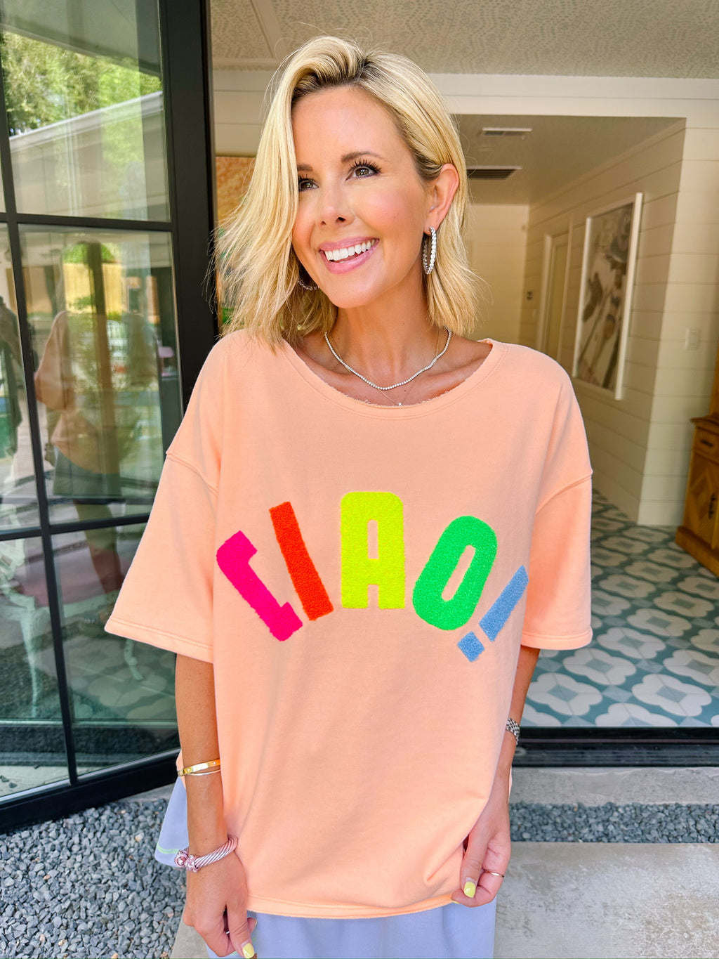 CIAO RELAXED TEE - ORANGE