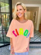 CIAO RELAXED TEE - ORANGE