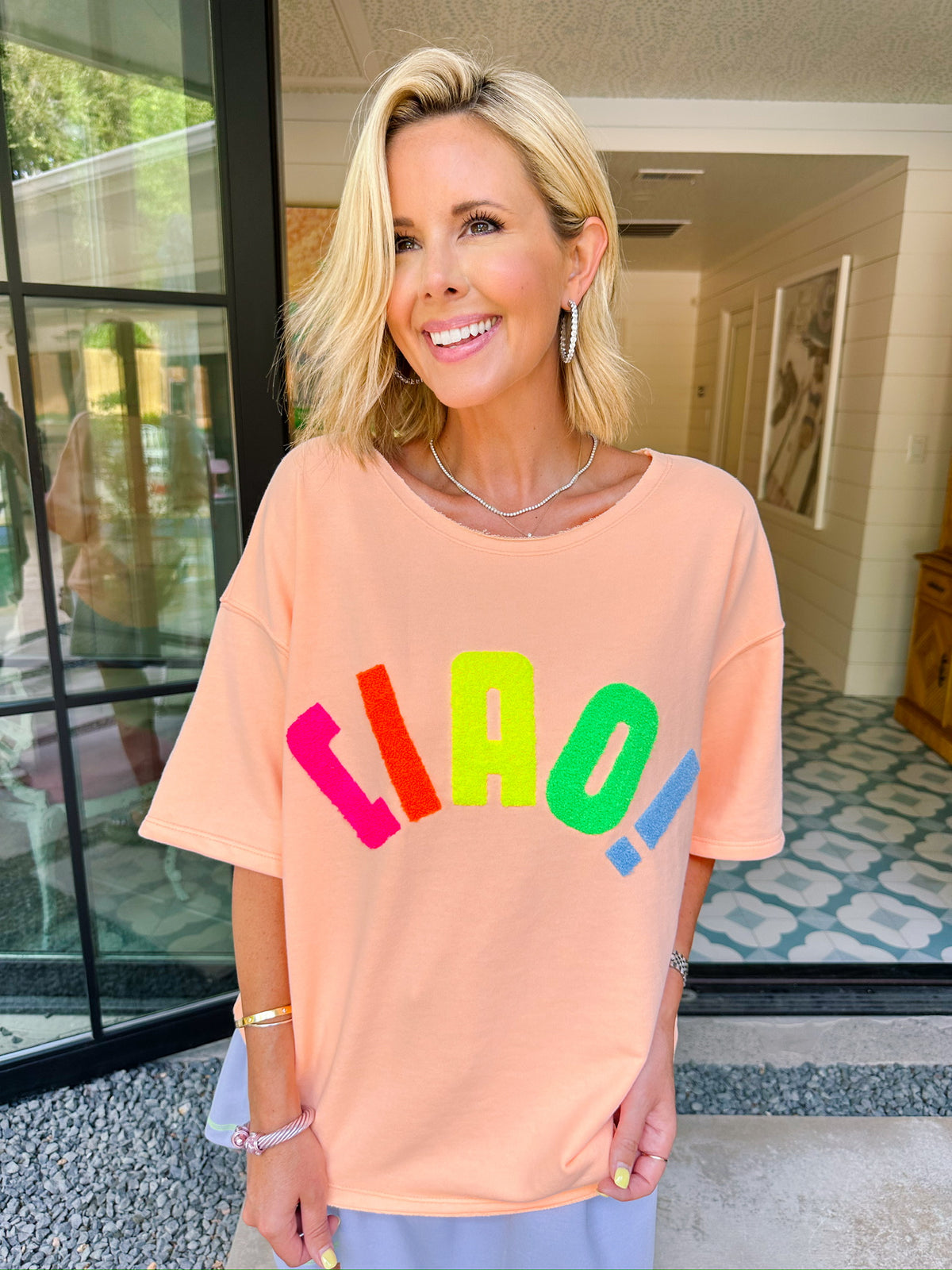 CIAO RELAXED TEE - ORANGE