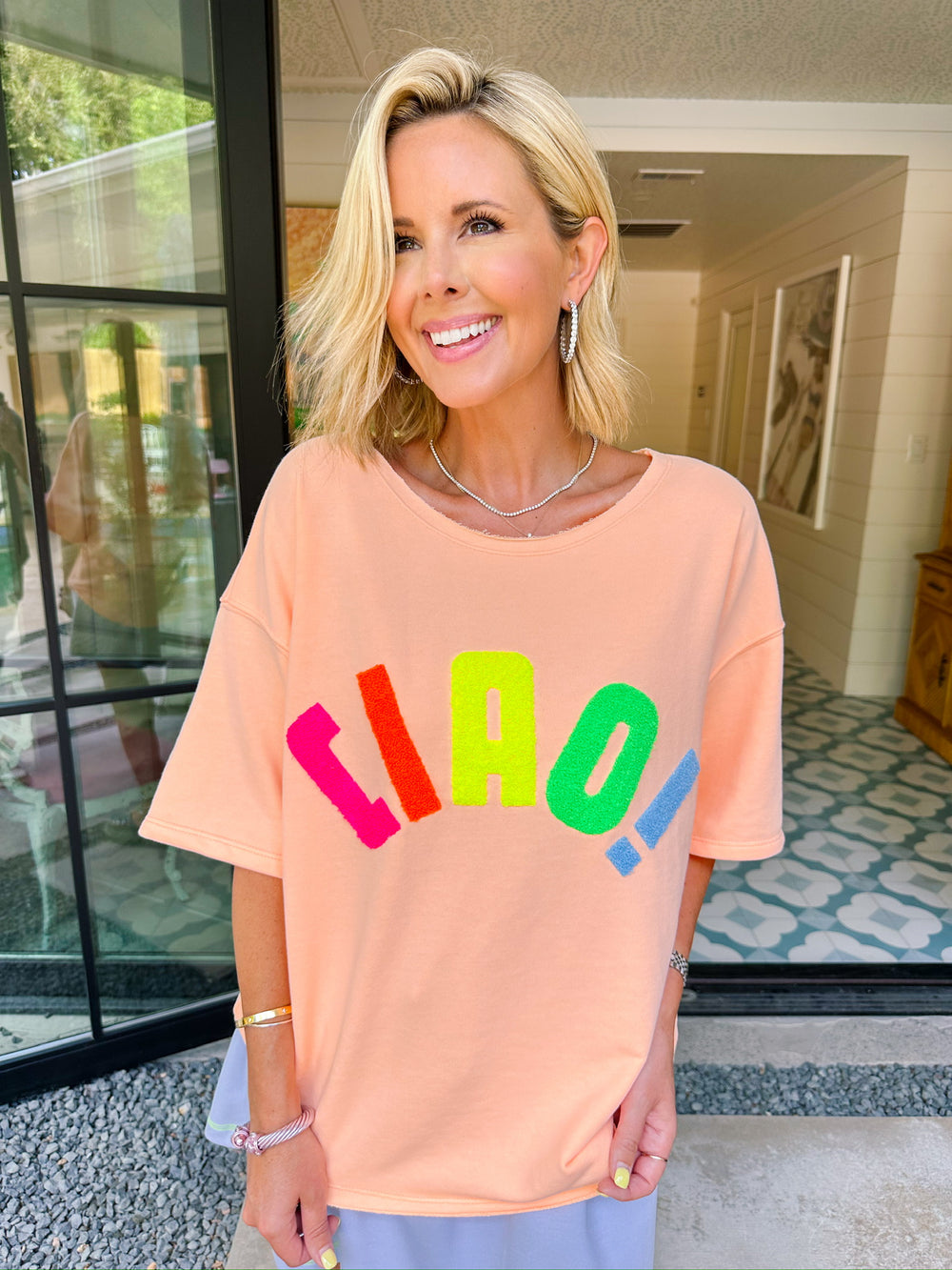 CIAO RELAXED TEE - ORANGE