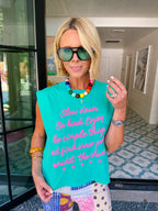 SIMPLE THINGS MUSCLE TEE - TEAL