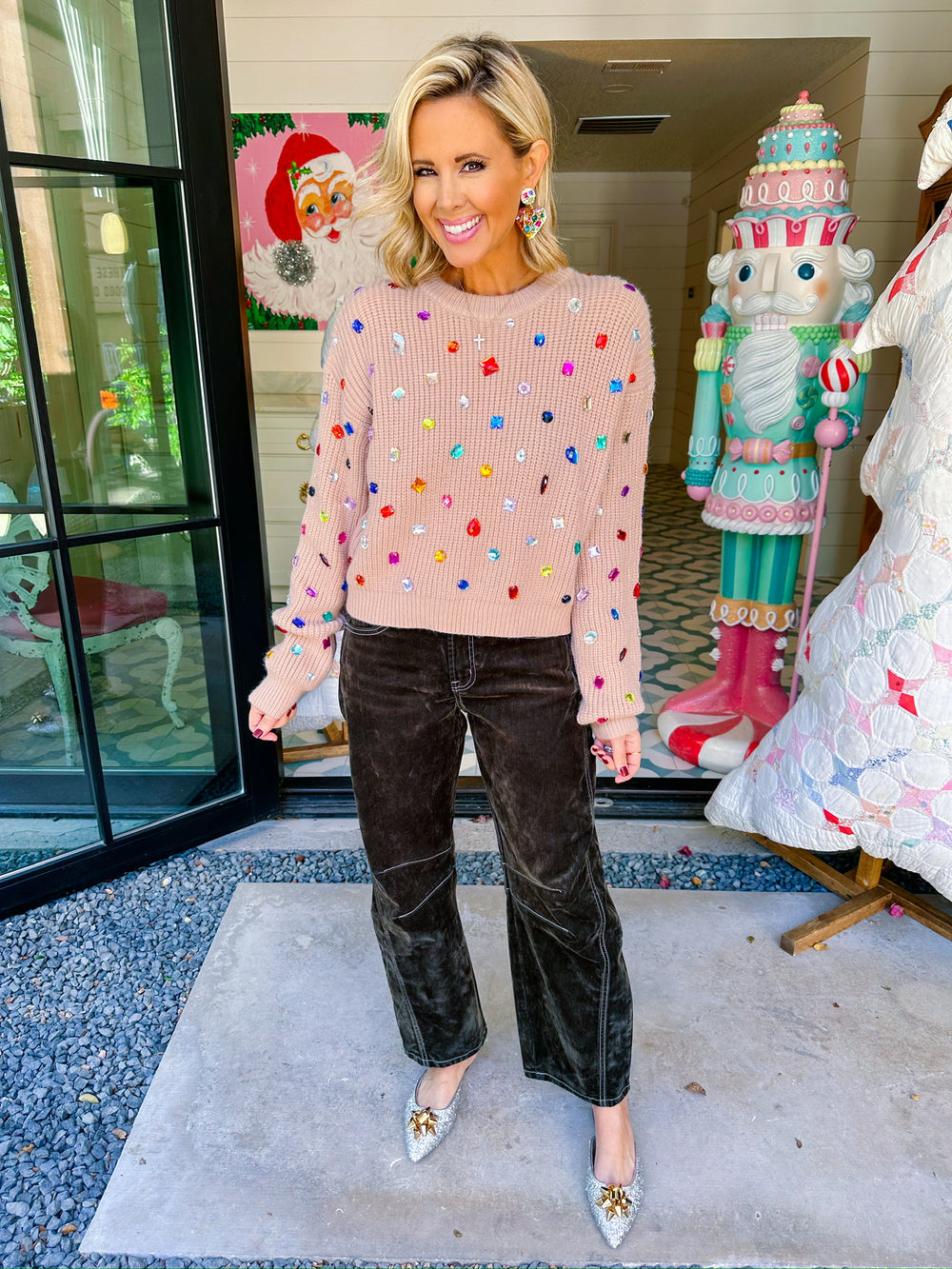 KATE HIGH RISE VELVET BARREL JEAN