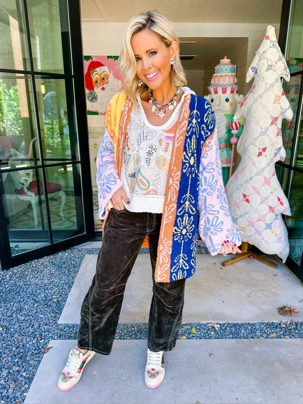 KATE HIGH RISE VELVET BARREL JEAN