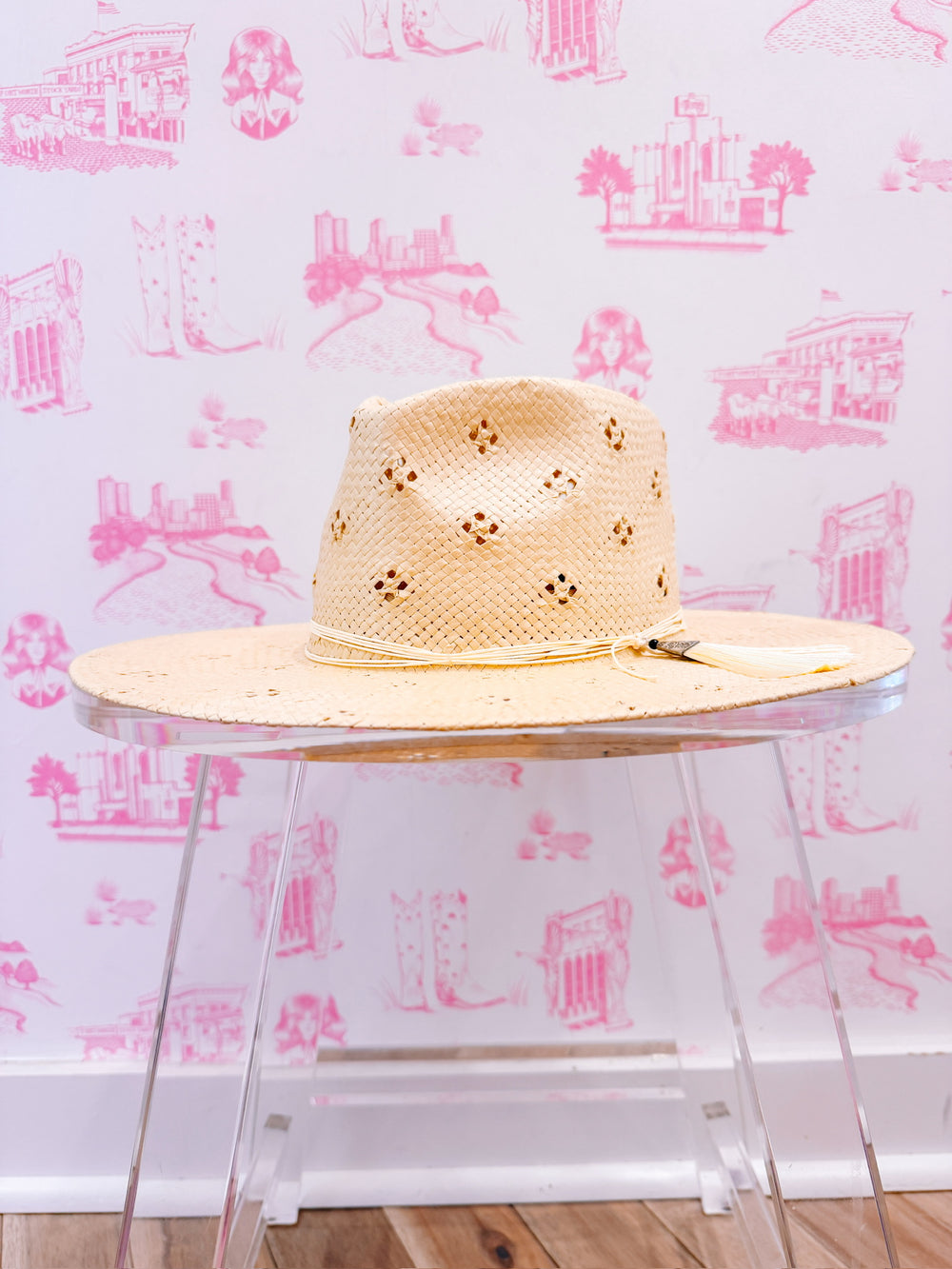 LENA SAFARI STRAW SUN HAT - NATURAL