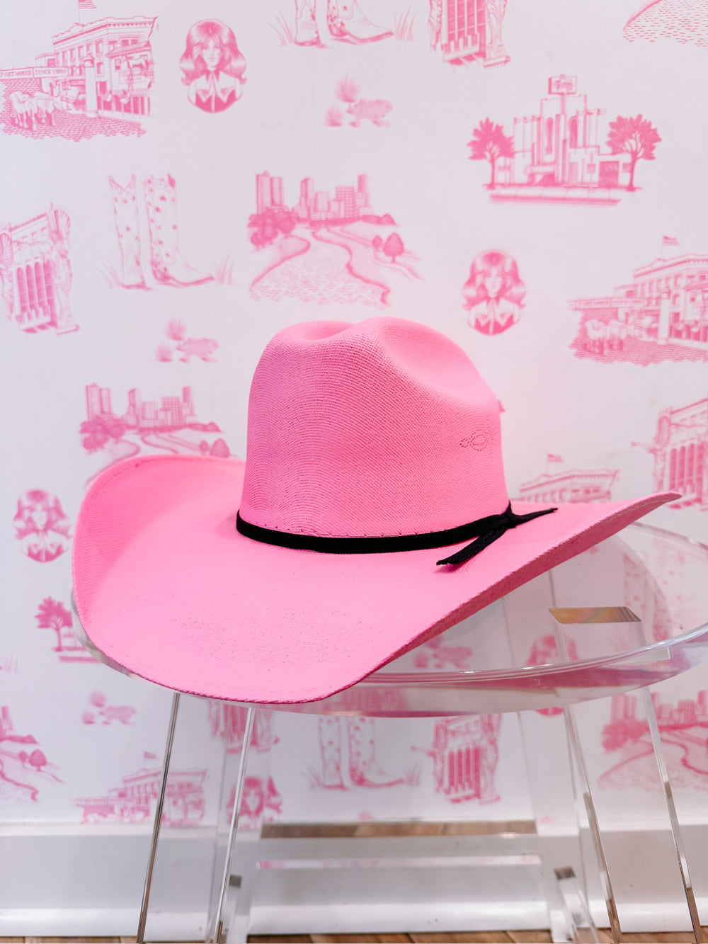 PIONEER WESTERN COWBOY HAT - PINK