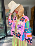 HEIDI COLORBLOCK FLORAL JACKET