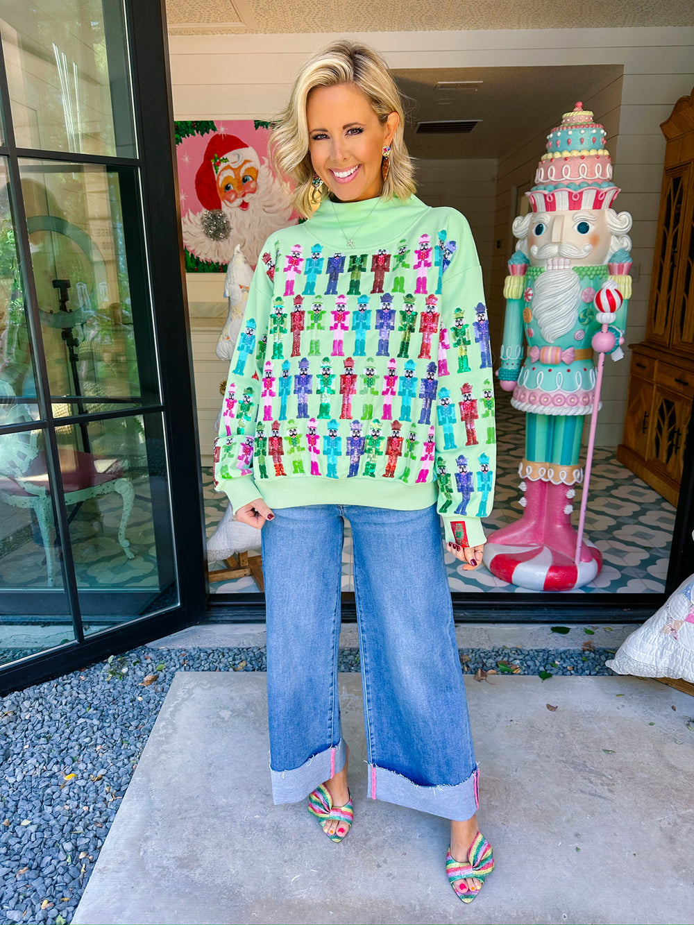 NUTCRACKER ARMY SWEATSHIRT - MINT