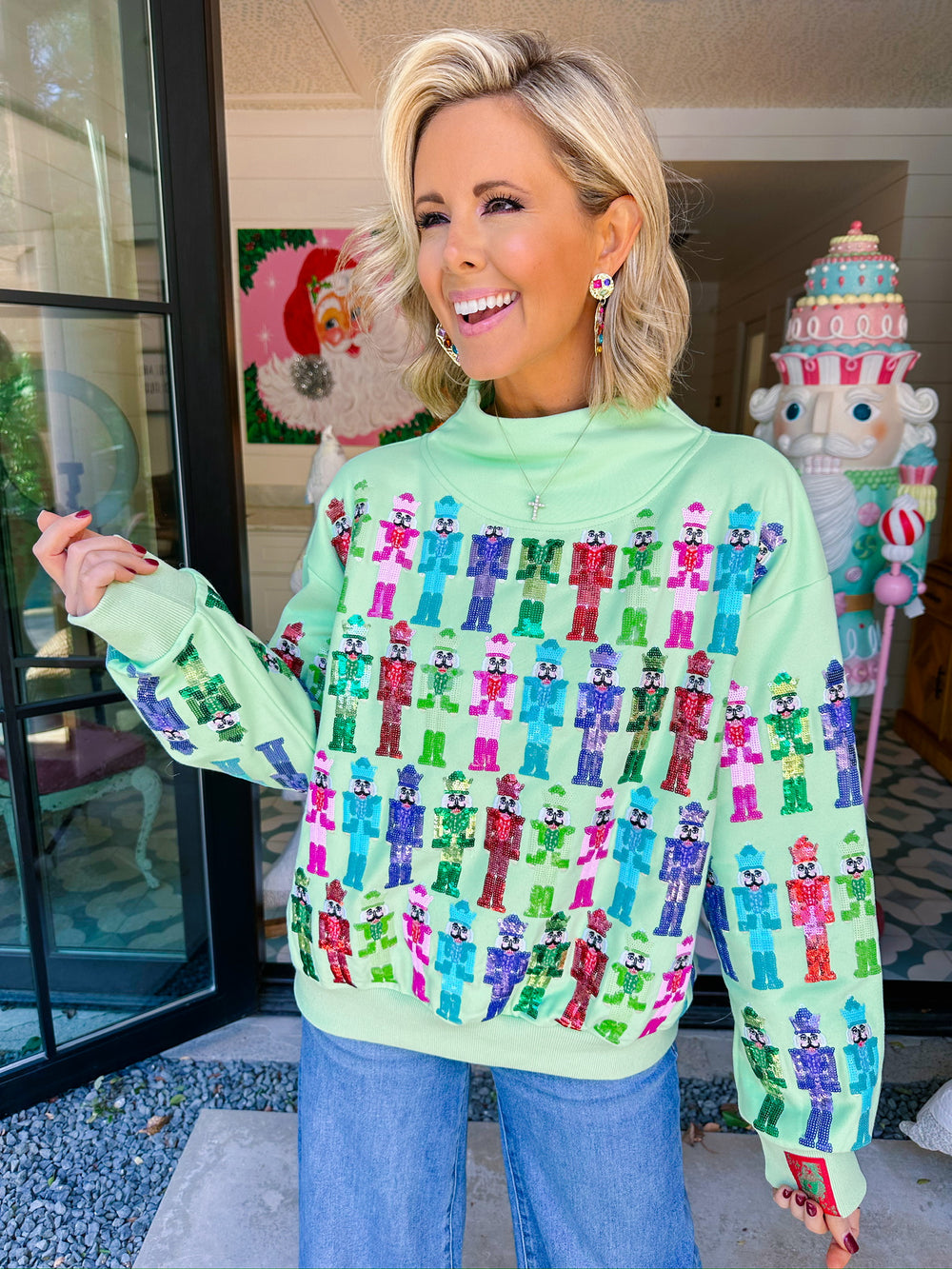 NUTCRACKER ARMY SWEATSHIRT - MINT