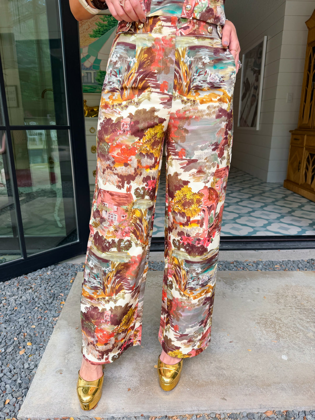 A STORY YET UNTOLD SCENIC PANT SET