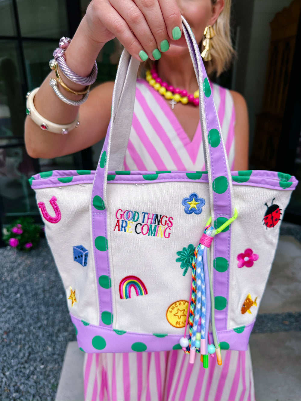 GOOD THINGS SMALL CROSSBODY TOTE