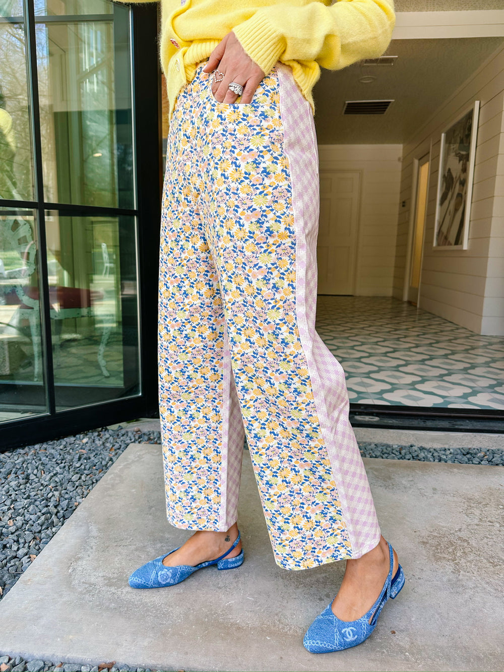 GARDEN GINGHAM JEANS