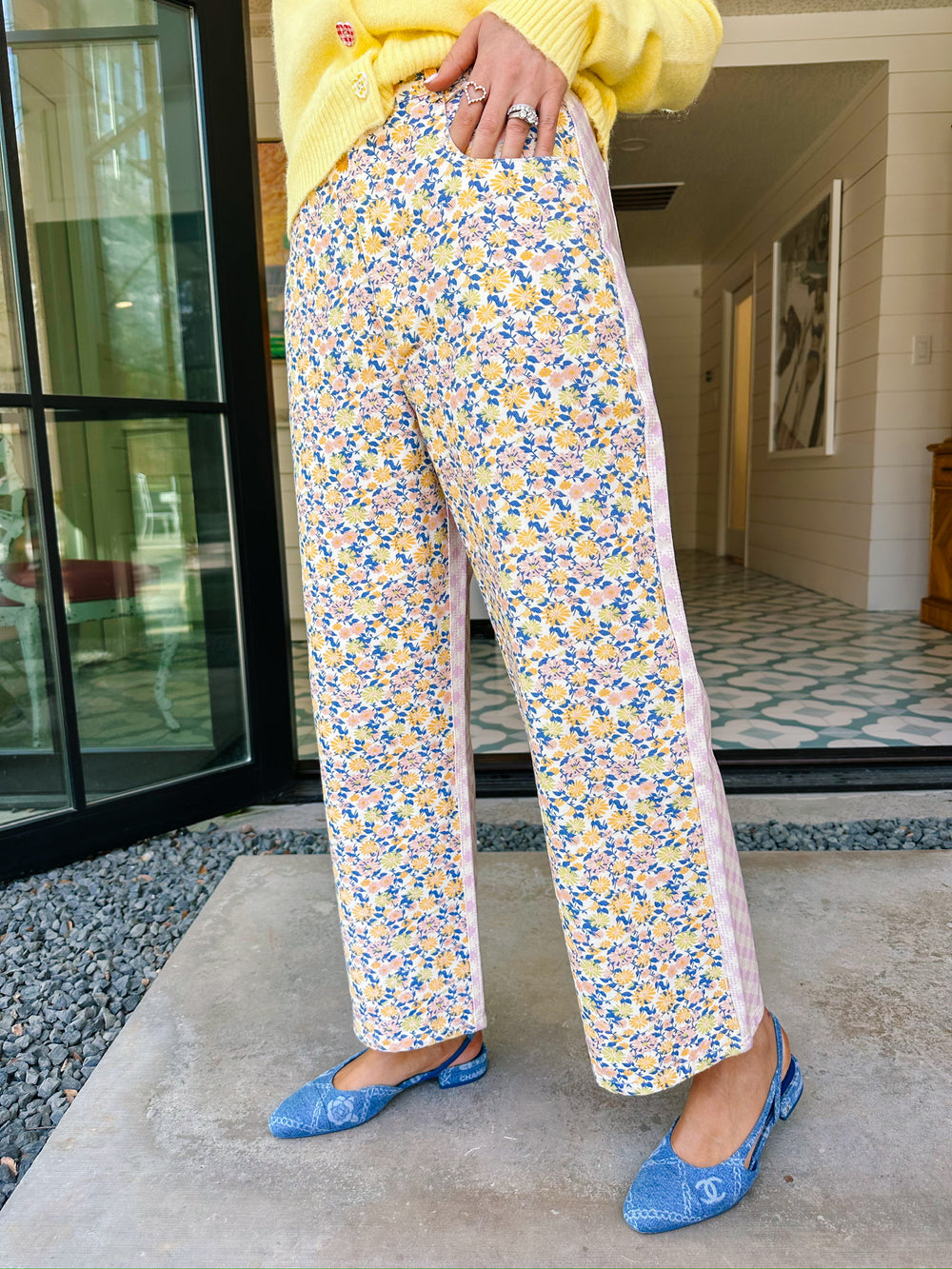 GARDEN GINGHAM JEANS