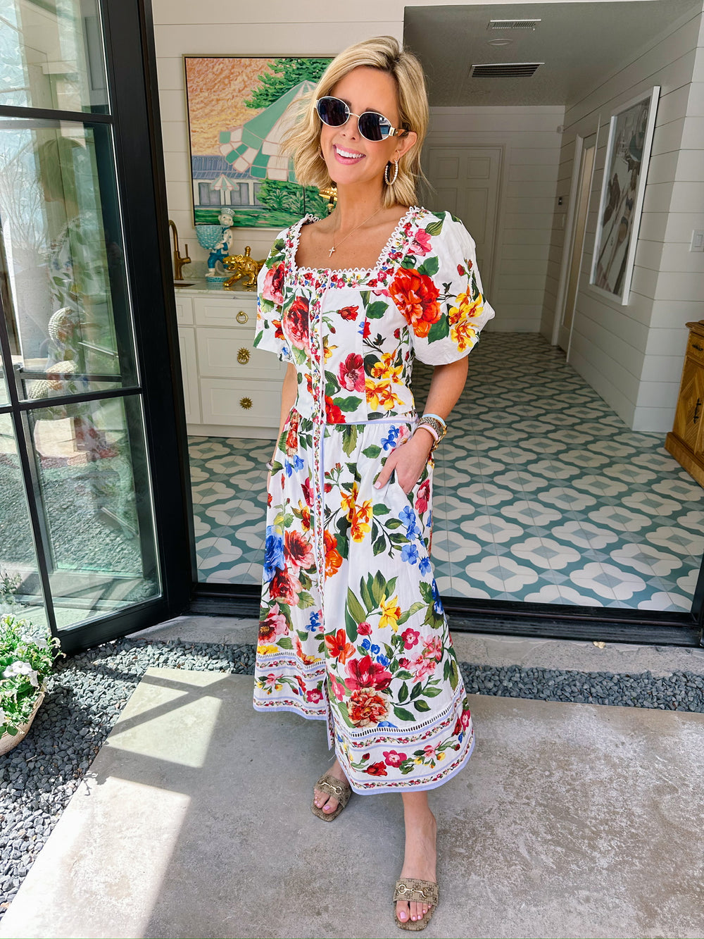 WRITTEN WITH LOVE FLORAL MIDI SKIRT SET